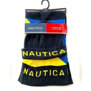 Nautica Hat/Scarf Set. New With Tags. One size fits all. Ukraine Colours.